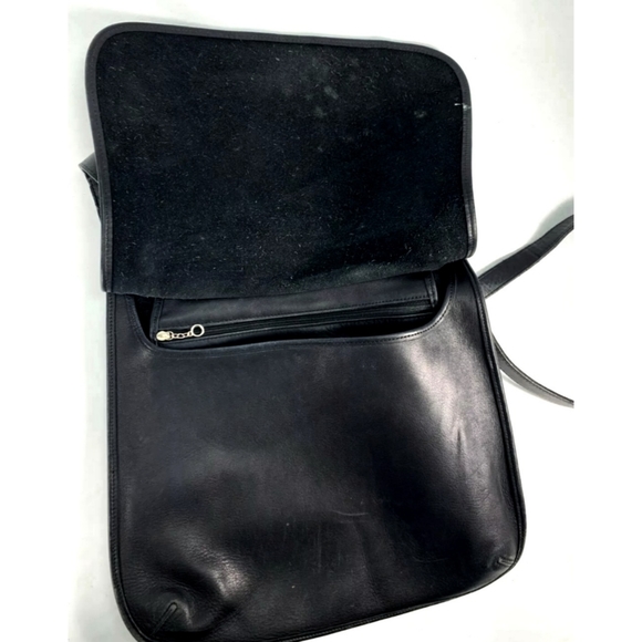 Coach 9134 Vintage Black Leather Legacy Saddle Bag - Picture 5 of 9